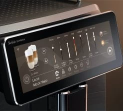 SAECO Xelsis Suprema SM8885/00 Garantie 3 Ans -Cafe Lux Magasin machine a cafe saeco xelsis deluxe 8885 ecran