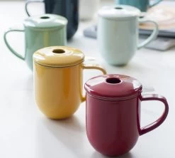Mug Avec Infuseur Et Couvercle 300ml Teal - LOVERAMICS -Cafe Lux Magasin mug300ml loveramics 2