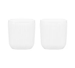 Set De 2 Mugs Douro Double Paroi - Porcelaine Blanche - 10cl - BODUM