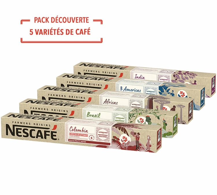 Pack Découverte 50 Capsules - Compatible Nespresso® - NESCAFE FARMERS 2 Pack Découverte 50 Capsules - Compatible Nespresso® - NESCAFE FARMERS – Image 2