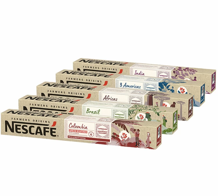 Pack Découverte 50 Capsules - Compatible Nespresso® - NESCAFE FARMERS 1 Pack Découverte 50 Capsules - Compatible Nespresso® - NESCAFE FARMERS