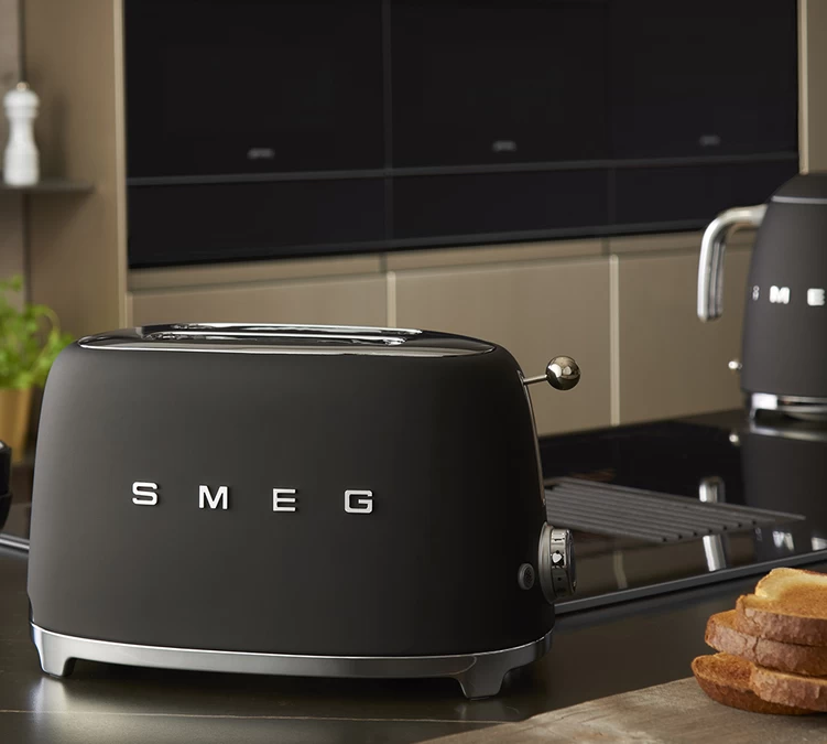 Grille-pain SMEG TSF01BLMEU 2 Tranches Noir Mat 6 Grille-pain SMEG TSF01BLMEU 2 Tranches Noir Mat – Image 6