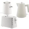 Set Petit Déjeuner Gamme Plissé Blanc ALESSI