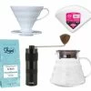 Pack Slow Coffee : Moulin à Café D-Kanta MG05 + Kit V60