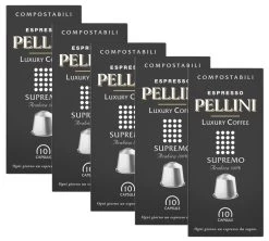 50 Capsules Compatibles Nespresso® Compostables PELLINI - Supremo