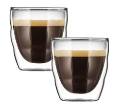 Verres Double Paroi BODUM - Pilatus 8cl, 25cl Et 35cl 8 Verres Double Paroi BODUM - Pilatus 8cl, 25cl Et 35cl -Cafe Lux Magasin pilatus8cl