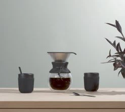 Set De 2 Mugs Douro Double Paroi - Porcelaine Noire - 10cl - BODUM 5 Set De 2 Mugs Douro Double Paroi - Porcelaine Noire - 10cl - BODUM -Cafe Lux Magasin porcelaine noir1