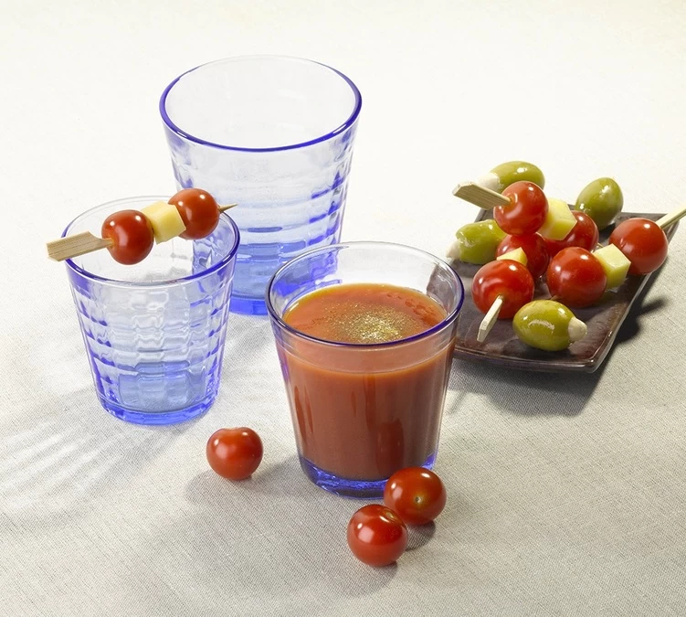 4 Verres Prisme Marine 27.5 Cl - Duralex 3 4 Verres Prisme Marine 27.5 Cl - Duralex – Image 3