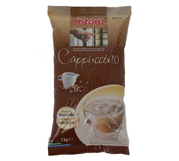 Boisson Instantanée Cappuccino Noisette Sans Gluten 1 Kg - Ristora 1 Boisson Instantanée Cappuccino Noisette Sans Gluten 1 Kg - Ristora