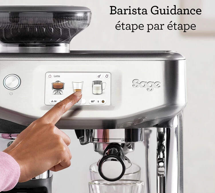 Machine Expresso SAGE Barista Touch Impress SES881BSS4FEU1 Inox Brossé 2 Machine Expresso SAGE Barista Touch Impress SES881BSS4FEU1 Inox Brossé – Image 2