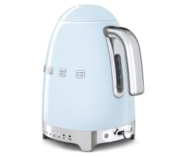 Bouilloire SMEG KLF04PBEU Bleu Azur - Température Réglable + Offre Cadeau -Cafe Lux Magasin sba