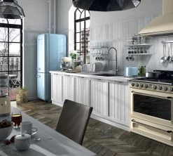 Grille-pain TSF02PBEU 4 Tranches Bleu Azur - SMEG -Cafe Lux Magasin smeg bleu azur cuisine 1