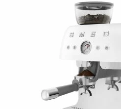 Machine Expresso SMEG EGF03WHEU Blanche Années 50 Avec Moulin Intégré -Cafe Lux Magasin smeg egf03 blanche 4