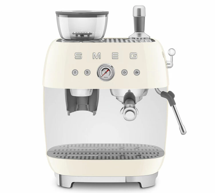 Machine Expresso SMEG EGF03CREU Crème Années 50 Avec Moulin Intégré 1 Machine Expresso SMEG EGF03CREU Crème Années 50 Avec Moulin Intégré