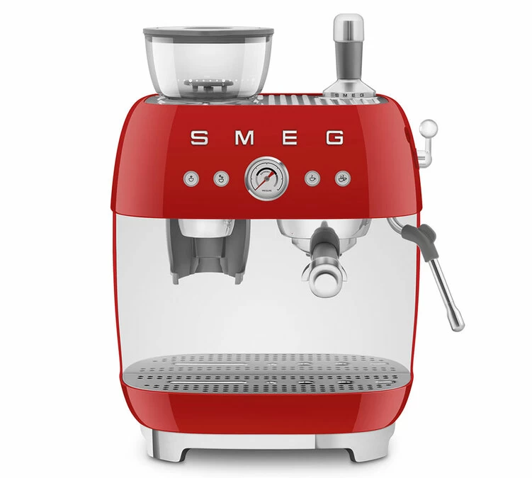 Machine Expresso SMEG EGF03RDEU Rouge Années 50 Avec Moulin Intégré 1 Machine Expresso SMEG EGF03RDEU Rouge Années 50 Avec Moulin Intégré