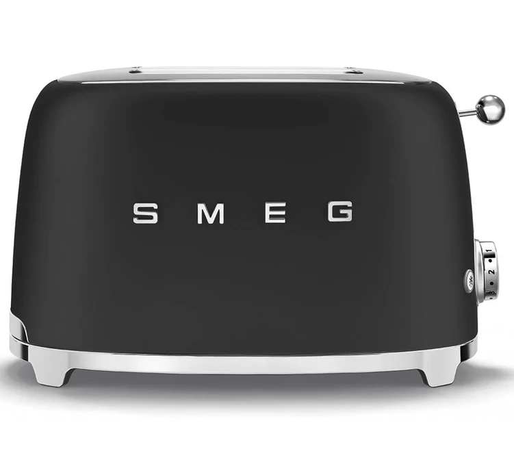 Grille-pain SMEG TSF01BLMEU 2 Tranches Noir Mat 1 Grille-pain SMEG TSF01BLMEU 2 Tranches Noir Mat