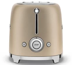 Grille-pain TSF01CHMEU 2 Tranches Or Mat - SMEG -Cafe Lux Magasin smeg grilpain ormat3