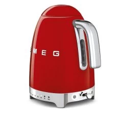 Bouilloire KLF04RDEU Temperature Réglable Rouge 1,7 L + Offre Cadeau - SMEG -Cafe Lux Magasin smeg rouge vernis