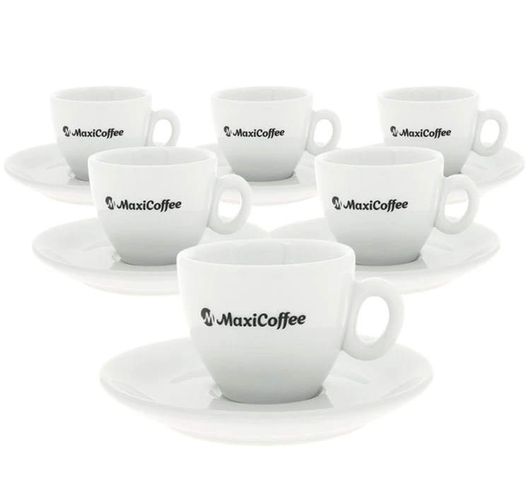 6 Tasses Expresso Et Sous-tasses Porcelaine MaxiCoffee - 8 Cl 1 6 Tasses Expresso Et Sous-tasses Porcelaine MaxiCoffee - 8 Cl