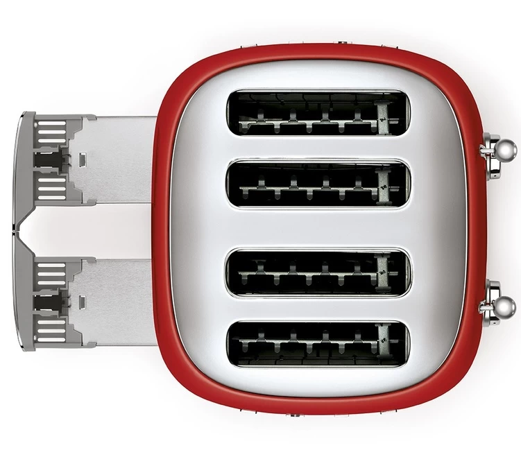 Toaster Smeg TSF03RDEU 4 Tranches Rouge 5 Toaster Smeg TSF03RDEU 4 Tranches Rouge – Image 5