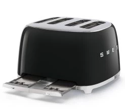 Grille-pain Smeg TSF03BLEU 4 Tranches - Noir -Cafe Lux Magasin toaster4tr noir3