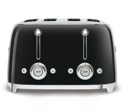 Grille-pain Smeg TSF03BLEU 4 Tranches - Noir -Cafe Lux Magasin toaster4tr noir4