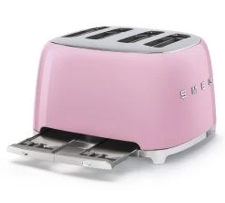 Grille-pain TSF03PKEU 4 Tranches Rose Vernis - SMEG -Cafe Lux Magasin toaster4tr rose3