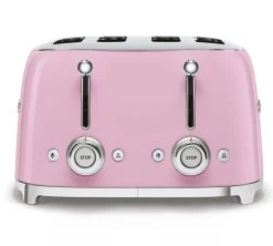 Grille-pain TSF03PKEU 4 Tranches Rose Vernis - SMEG -Cafe Lux Magasin toaster4tr rose4