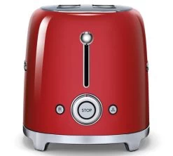 Grille-pain SMEG TSF01RDEU 2 Tranches Rouge 7 Grille-pain SMEG TSF01RDEU 2 Tranches Rouge -Cafe Lux Magasin toaster rouge boutons